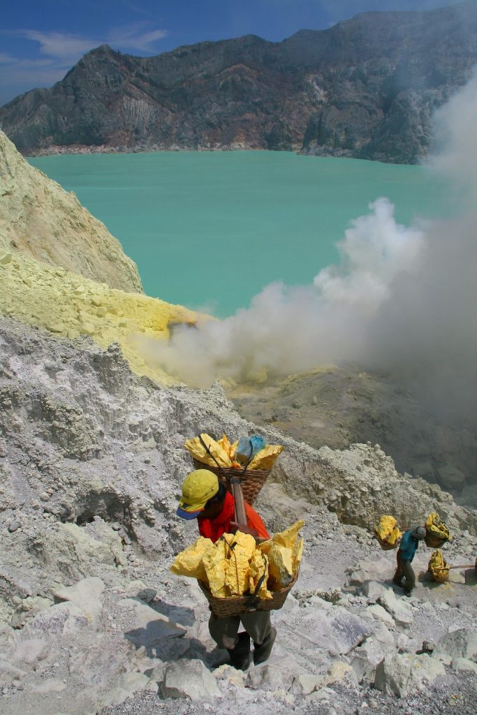Ijen Sulfur Miners
